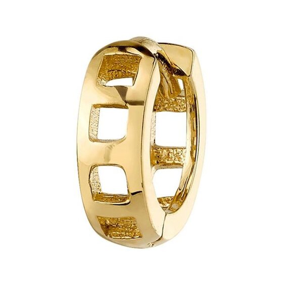 *PAIR* ELLETTE EARRINGS - SOLID 14K YELLOW GOLD - ARE YOU AM I - Picture 3 of 5